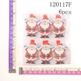 thumbnail image 3 of Coofit Christmas Picture Clips Decorative 6PCS Wood Photo Clips Wooden Clothespins, 3 of 8