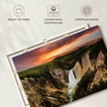 thumbnail image 6 of Elephant Stock Yellowstone Waterfalls Wall Art - Horizontal Canvas Wall Art - Living Room Wall Decor - Nature Canvas - Green And Orange Decor - 48" x 32", 6 of 8