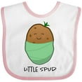 thumbnail image 3 of Inktastic Little Spud Green Boys or Girls Baby Bib, 3 of 4