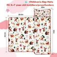 thumbnail image 5 of White Christmas Santa and Gift Pattern Toddler Nap Mats for Kids Preschool,50"x20" Sleeping Mat Bag or Kids,Toddler Sleeping Bag,Toddler Nap Mat or Daycare, 5 of 6