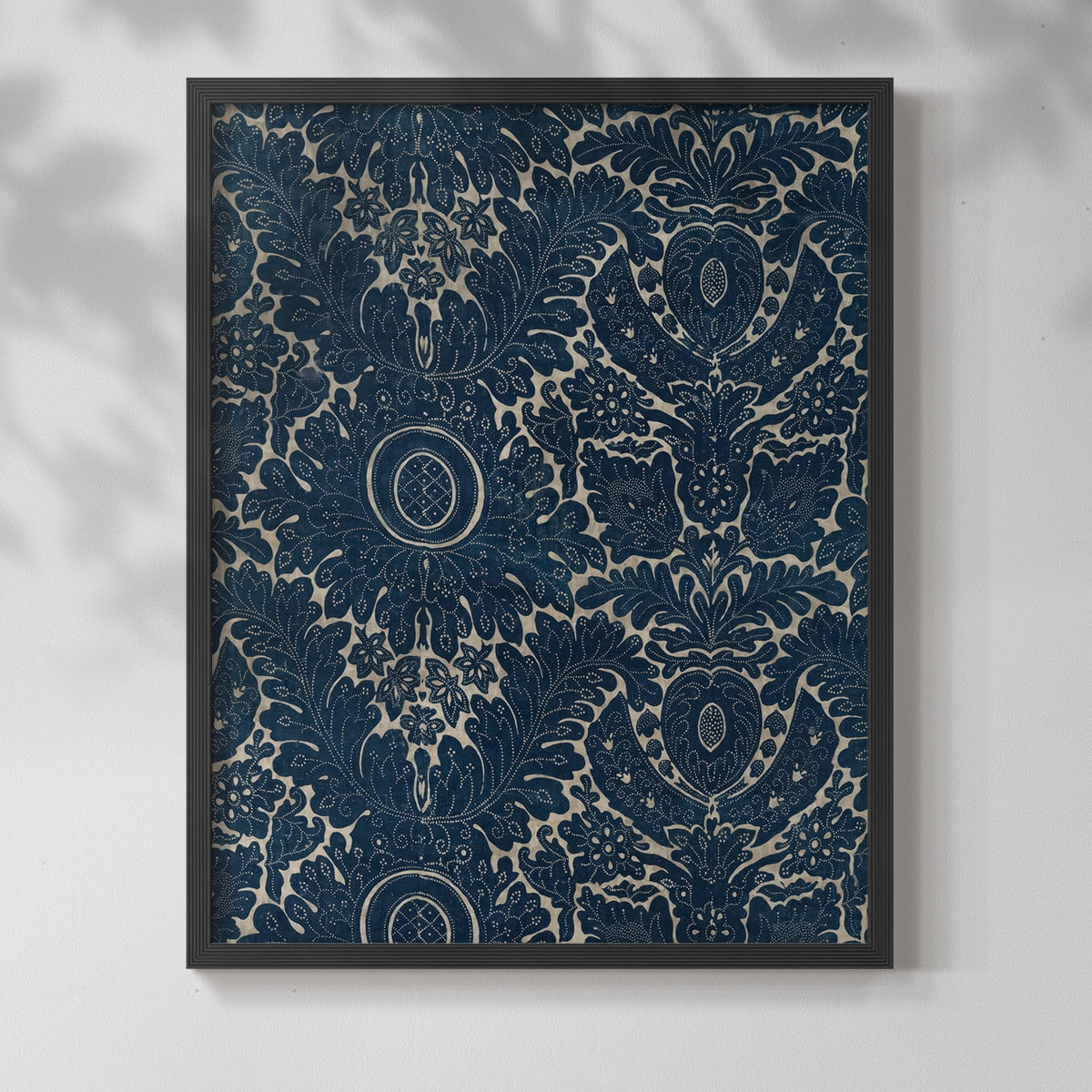 Vintage Abstract Print LVII - 10in. x 8in. Vintage Framed Print in Black Wood Frame