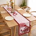 thumbnail image 3 of Red Valentine's Day Table Runner 120 Inches Long Farmhouse Dress Scarves, Romantic Love Heart Roses Gnomes Plaid Dining Tablerunner for Coffee Table/Kitchen Island/Party Décor, 13" x 120", 3 of 8