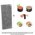 thumbnail image 3 of Big Dot of Happiness Let's Roll - Sushi - Paper Straw Decor - Japanese Party Striped Decorative Straws - Set of 24, 3 of 6