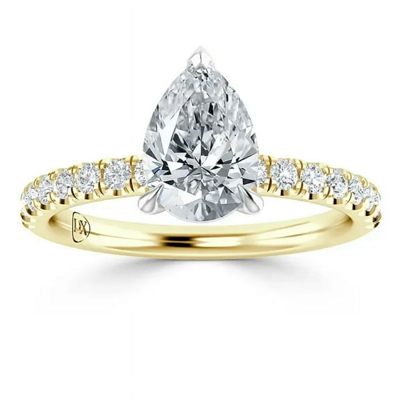 OM-RE Solitaire G Diamond Engagement Ring, 14k Gold, 1 ct