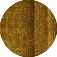 thumbnail image 1 of Ahgly Company Indoor Round Persian Yellow Bohemian Area Rugs, 8' Round, 1 of 4