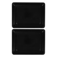 thumbnail image 1 of HEATSHAKING 2Pcs Black Enamel Oven Tray Set Durable Commercial Baking Pan with Glossy Easy Clean Surface, 1 of 8