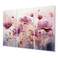 thumbnail image 2 of Designart "Purple delicate Blooms II" Abstract Botanicals Metal Wall Art Set, 2 of 5