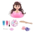 thumbnail image 4 of Child Pretend Set - Girls Play Makeup Hair Styling Toy para de cumpleaños de Navidad - B si CUTICAT Cabezas de muñeca para peinar, 4 of 8