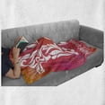 thumbnail image 6 of 15th Birthday Soft Flannel Fleece Throw Blanket, Teen Girls Themed Floral Number Design with Hearts and Stars Print, Cozy Plush for Indoor and Outdoor Use, 70" x 90", Pink Orange White, by Ambesonne, 6 of 6