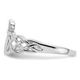 thumbnail image 4 of Mens Claddagh Ring in 14K White Gold, 4 of 5