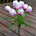 thumbnail image 4 of Artificial Tulip Bouquet Verdsylv 9-Head Artificial Tulip Bouquet - Super Realistic Silk Flower Arrangement, Sturdy Stems, Perfect for Living Room Garden Vase Decor, Wedding & Party Centerpiece, 4 of 8