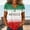 Dark Green, variant on Women Mexico Playera Soccer Jersey, V-Neck Graphic Apparel, Short Sleeve Football Fan Shirt, Cultural Heritage Sports Top, Multi-Color