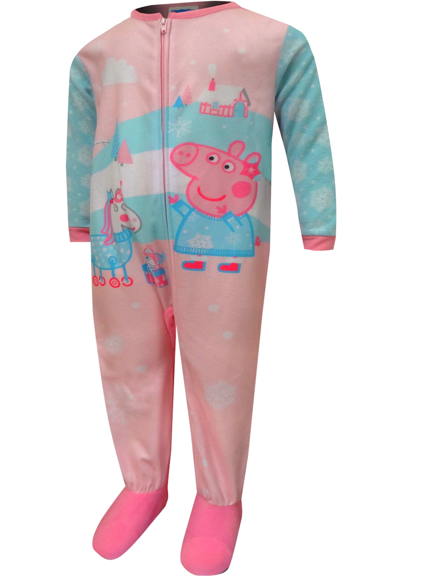 Peppa Pig Peppa Pig Toddler Girl Microfleece Blanket Sleeper Pajamas