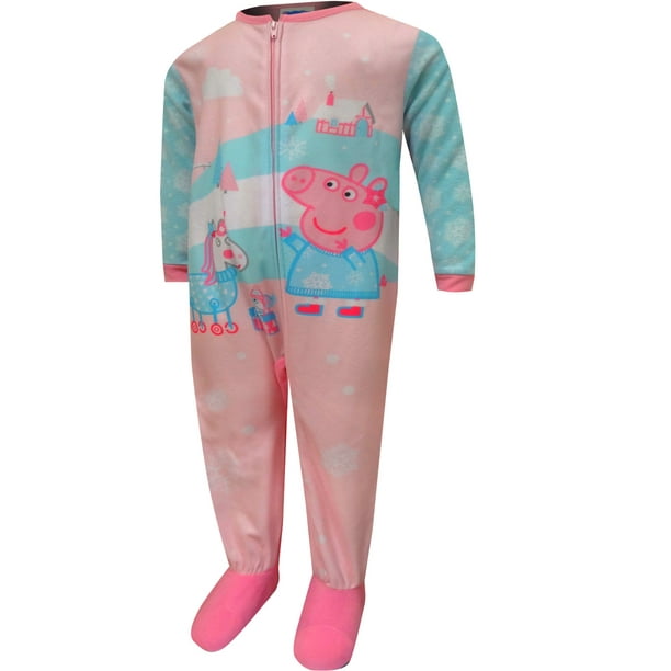 Peppa Pig Peppa Pig Toddler Girl Microfleece Blanket Sleeper Pajamas