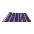 thumbnail image 2 of Ahgly Company Machine Washable Indoor Rectangle Abstract Blue Modern Area Rugs, 2' x 5', 2 of 4
