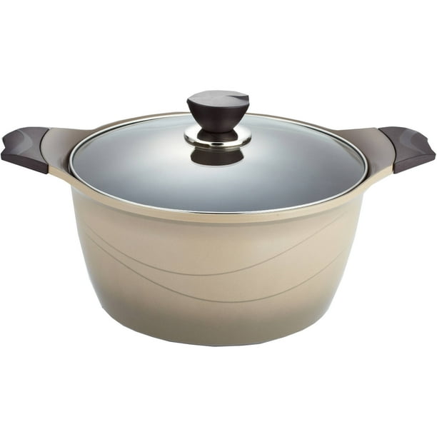 Della CeramicCoated NonStick Premium Cookware, 5.6Quart Sauce Pot
