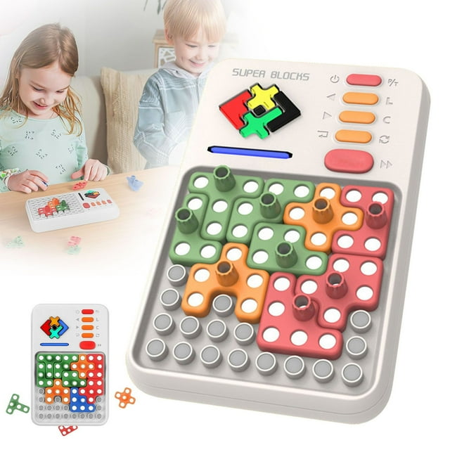 HUASHENG Super Pattern Matching Puzzle Games With 1000+ Challenges Brain Teaser STEM Toys Shape Pattern Tangram Geometry Games Montessori Educational Gift For Boys Girls