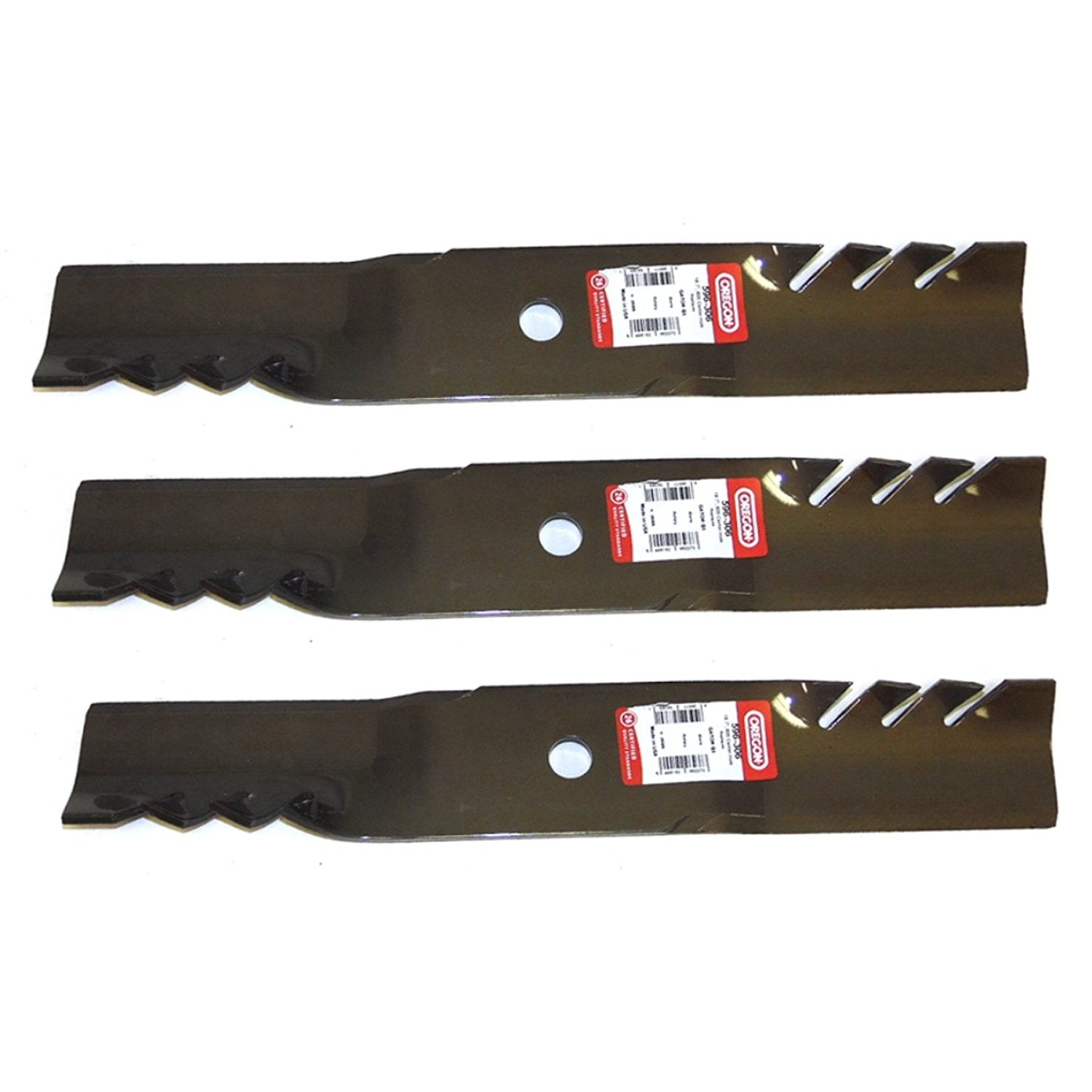 (3) 596306 Oregon G5 Gator Mulcher Blades Compatible With John Deere