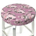 thumbnail image 3 of Daiia Rose Flowers Stool Covers Round,Round Bar Stool Covers Waterproof Bar Chair Covers Washable Stool Cushion Slipcover for 12-14 Inch Chair-12 inch, 3 of 7