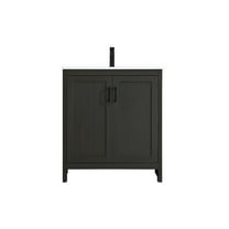 Elegant Kitchen and Bath Finnley 30 Inch Single Bathroom Vanity In Mocha Brown