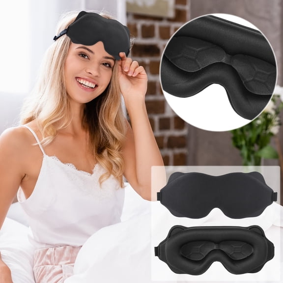Momihoom Sleep Mask Blackout Blindfold Soft Creative Eyeshade Blocking Light Night Sleep Eye Mask Eye Patch for Travel