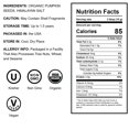 thumbnail image 4 of Organic Sprouted Pumpkin Seeds with Himalayan Salt, 1 Pound – Non-GMO, Lightly Salted, Raw, Kosher, 4 of 8