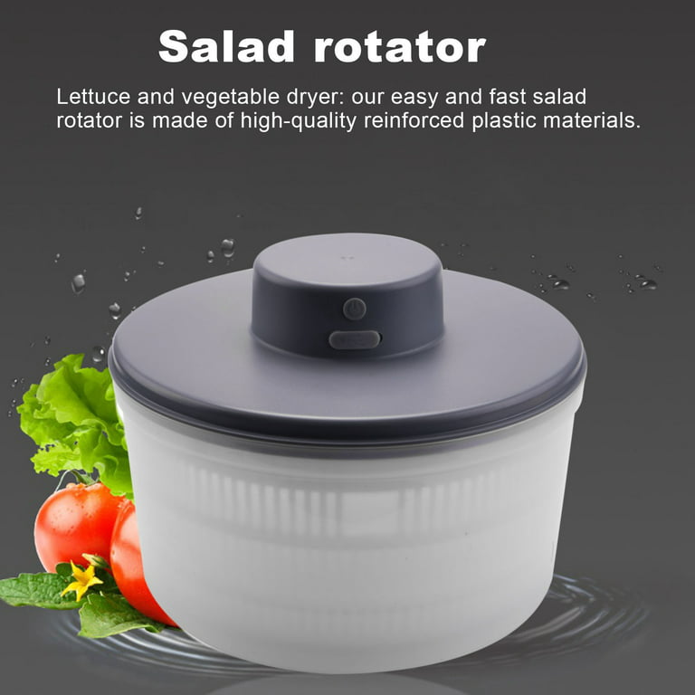 NmNHBaH Salad Spinner Large,4.5 Quarts Lettuce Spinner With Lid Lock &  Rotary Handle, Salad Bowls,Lettuce Dryer Spinner Quick Dry, BPA Free,Fruit