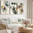 thumbnail image 2 of 3Pcs Abstract Floral Canvas Wall Art Modern Watercolor Figure Flowers Poster Prints Neutral Flower Pictures for Living Room Bedroom Bathroom Wall Decor(canvas only), 2 of 6