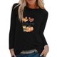 thumbnail image 1 of Blusa Informal Elegante Para Mujer, Camisas de Manga Larga, Camiseta Estampada Con Cuello Redondo A La Moda Para Otoño Odeerbi  ODB169999, 1 of 6
