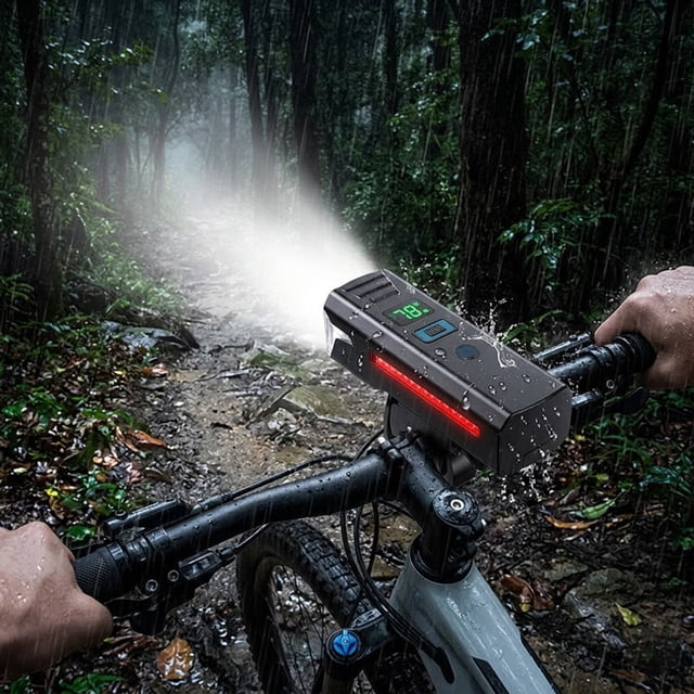 Tong High Powered Rechargeable Light Motion Sensor Front Light For Night Riding Commuting Cycling Headlamp With USB Charging