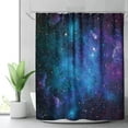 thumbnail image 2 of Fabric Galaxy Star Outer Space Shower Curtain for Bathroom Decor 72Wx72H Inch Starry Bathtub Set Men Boys Trippy Nebula Universe Planet Accessories Decor Panel Bathroom 12 Pack Hooks WW-CLLE, 2 of 6