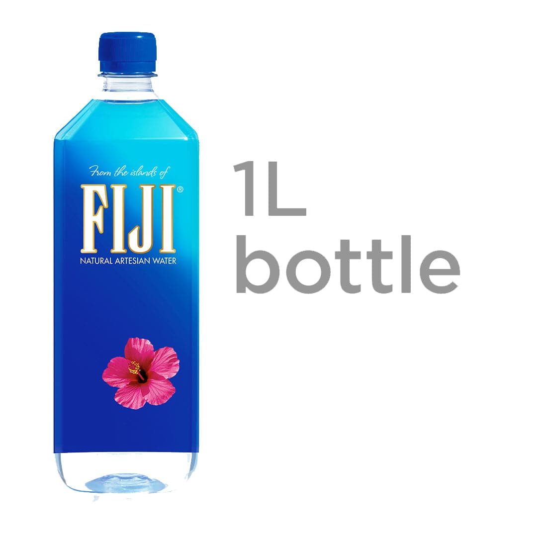 Fiji Water Natural Artesian Water 1 Liter | Pack of 12 - Walmart.com