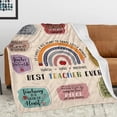 thumbnail image 4 of Teacher Gifts for Women Men, Teacher Appreciation Gifts Blanket, Best Teacher Ever Gifts, Thank You Teacher Gifts, Teachers' Day Blanket 60"x80", 4 of 5