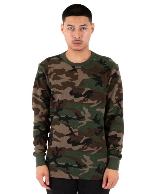 Men's Spandex Thermal Crewneck T-Shirt 