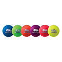 Champion Sports Rhino Skin 6" Diameter Foam Dodgeball Set, 6 Total Balls, Assorted Neon Colors