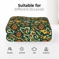 thumbnail image 6 of XMXT Throw Blankets, Undead Skeleton Print Bed Blanket for Bedroom Sofa, 50 x 70 inches Green, 6 of 9