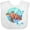 AA-White, variant on Inktastic Vero Beach, Florida Swimming Sea Turtle with Bubbles Boys or Girls Baby Bib