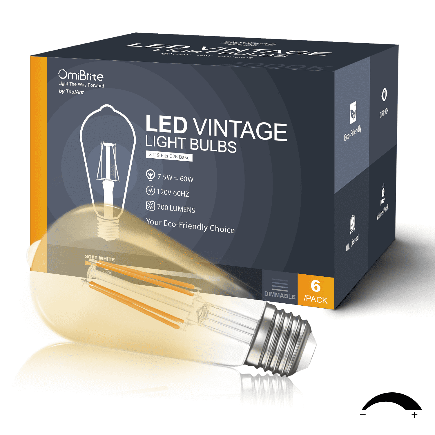 GE LED Dimmable 6.5W/ 60W Decorative Light Bulbs Frosted Soft W500 Lumens 4-Pack 