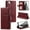 Dark Red, variant on TECH CIRCLE Folio Case for iPhone 6s & iPhone 6 (4.7") 2015 Phone - Protective Flip Fold Case with Wrist Strap, Built-in Stand & Card Slots Holders, Lightweight Portable Phone Cover, Dark Red