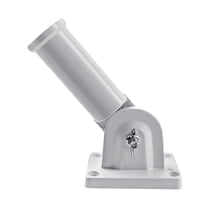 2/4 x Flag Pole Holder Bracket for Outside House - Adjustable Wall Mount for 1 inch Flagpoles, Rust-Proof Metal Flag Mount with Hardware for RV, Truck & Home