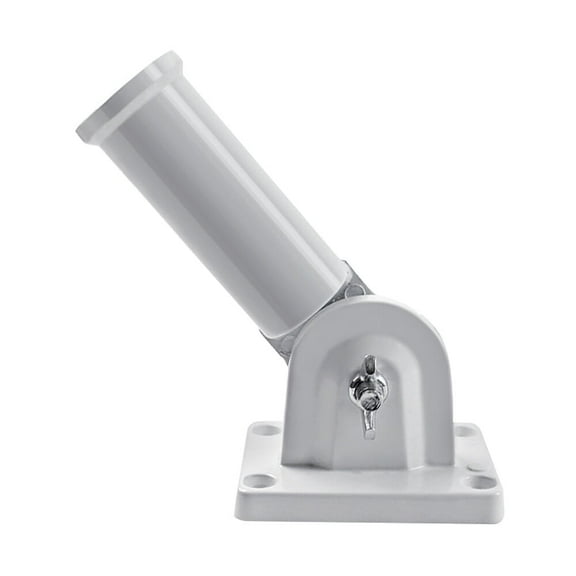 2/4 x Flag Pole Holder Bracket for Outside House - Adjustable Wall Mount for 1 inch Flagpoles, Rust-Proof Metal Flag Mount with Hardware for RV, Truck & Home