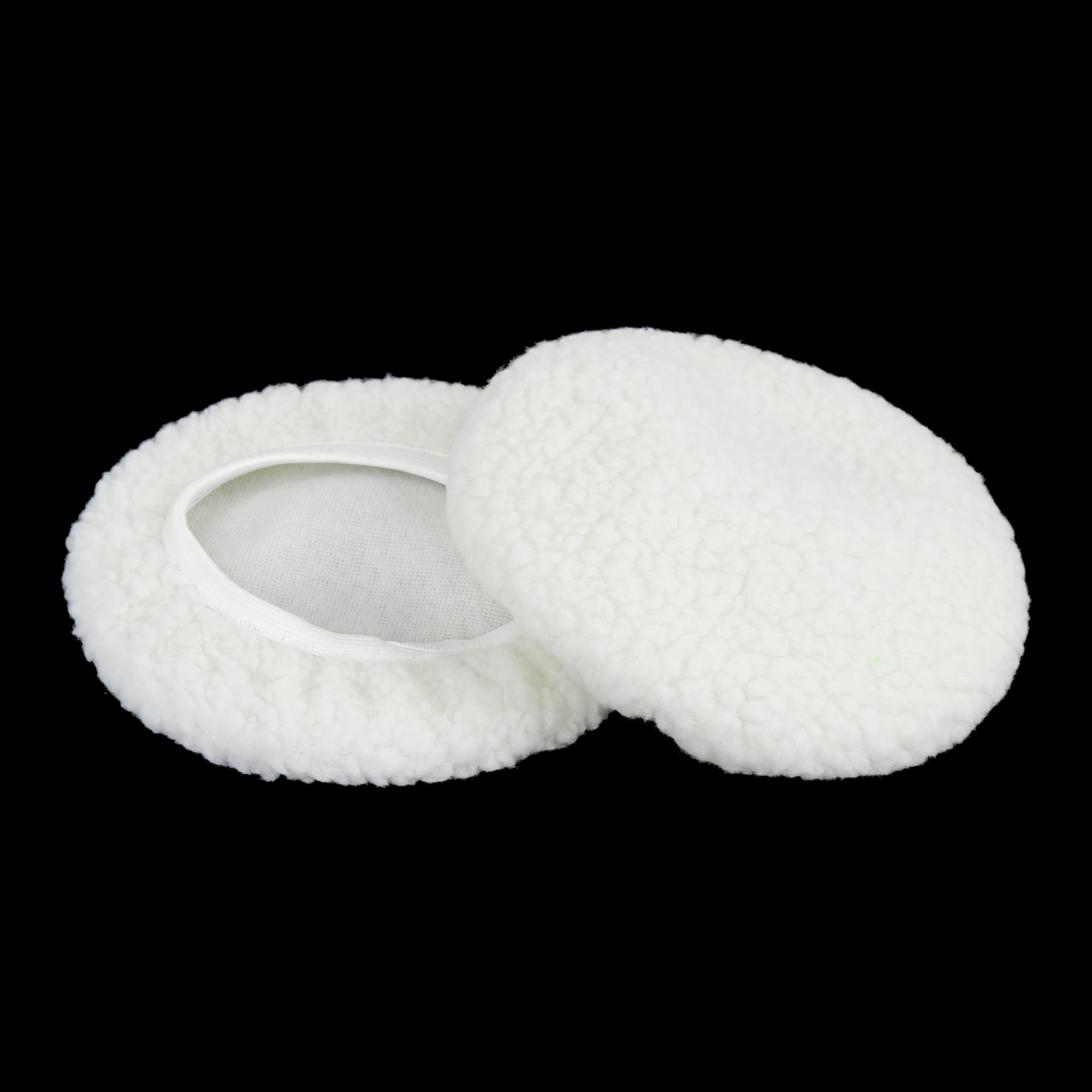 Unique Bargains 5Pcs 9"-10" White Plush Car Wax Polishing Bonnet Buffing Pads