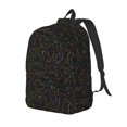 thumbnail image 1 of Easygdp Doodle Dinosaur Mochila de Lona Resistente para Laptop, Compatible con Laptops de 15 a 17 pulgadas, Ideal para Escuela, Trabajo y Viajes-Medium, 1 of 5