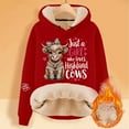thumbnail image 2 of Hoodie for Women Highland Cattle Long Sleeve Sweatshirt Fall Casual Pullover Top, 2 of 3