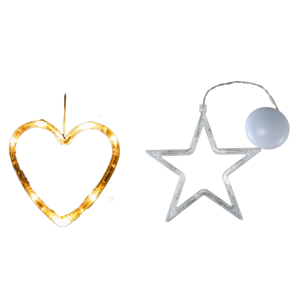 2 Pcs Lighted Christmas Window Decorations Indoor Christmas Lights