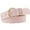 Pink, variant on Stylish Women's Belt with Gold Buckle for Jeans and Dresses Elegant Ladies Fashion Accessory