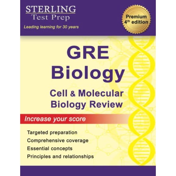 Pre-Owned Sterling Test Prep GRE Biology: Review of Cell and Molecular Biology (Paperback) 1947556517 9781947556515