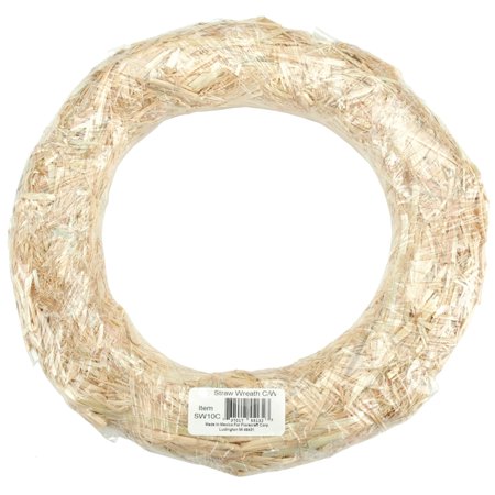 FloraCraft Straw Wreath - Round - Natural - 18 inches