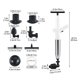thumbnail image 4 of Apmemiss Clearance Heavy-Duty Drain Cleaner Tool, High-Pressure Toilet Unclogger with 5 Replacement Heads - Stainless Steel Plumbing Snake for Sink, Bathtub, Shower Drain Clogs, 4 of 9
