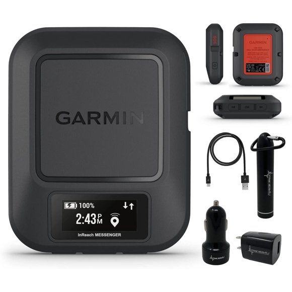 Garmin inReach Messenger Handheld Satellite Communicator 1.08" with Power Pack